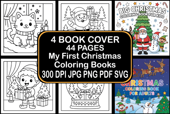44 My First Christmas Coloring Books: A Creative Journey for All Ages
