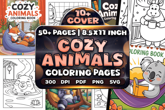 50 Cozy Animals Coloring Pages