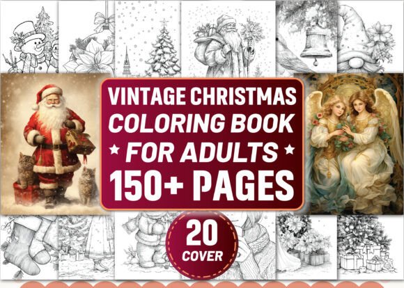 Adults-Vintage Christmas Coloring Pages: A Creative Escape for Modern Creatives and Entrepreneurs