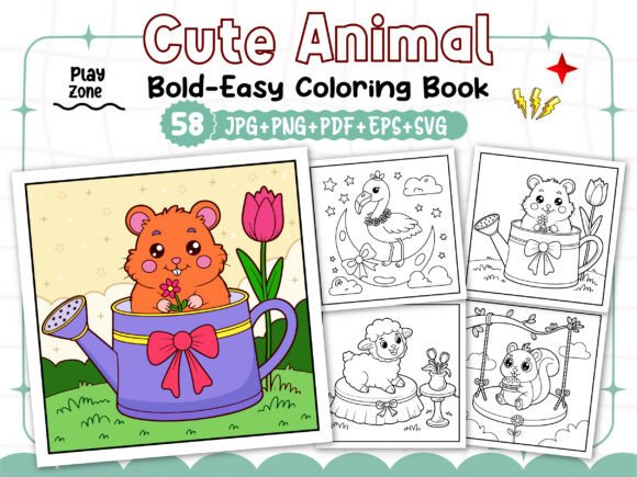 Bold and Easy Cute Animal Coloring Book: A Creative Tool for Modern Creators and Entrepreneurs