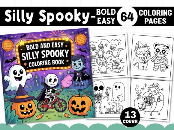 Bold Easy Silly Spooky Coloring Pages: A Creative Escape for All Skill Levels