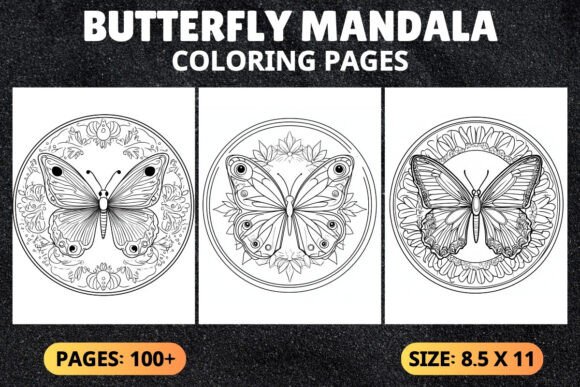 Butterfly Mandala Coloring Pages: A Beautiful Escape for All Ages