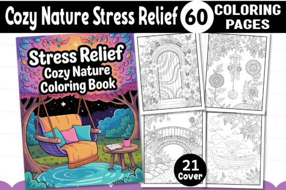 Cozy Nature Stress Relief Coloring Pages: A Creative Escape for Modern Life