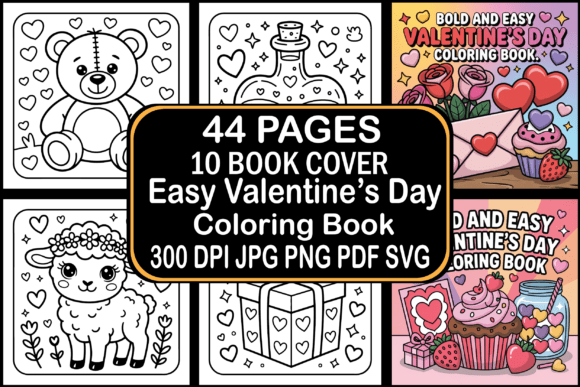 Easy Valentine’s Day Coloring Book: A Strategic Tool for Creativity and Business