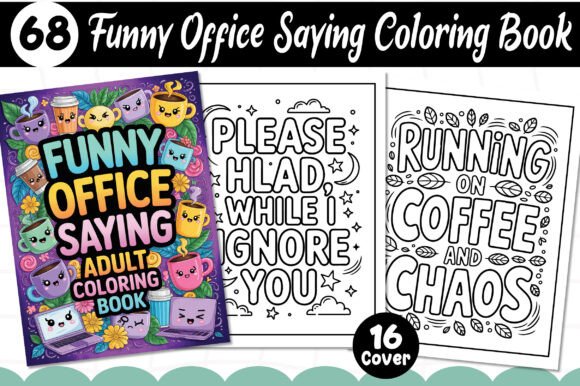 Funny Office Saying Quotes Coloring Book: A Creative Escape for the Modern Workplace