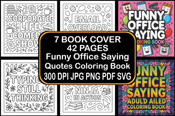 Funny Office Saying Quotes Coloring Page: A Creative Escape for the Modern Workplace