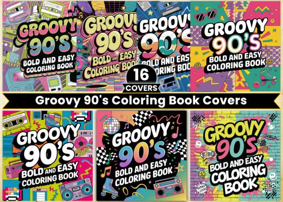 Groovy 90s Coloring Book Pages Covers: A Nostalgic Twist for Modern Creators