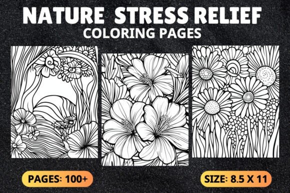 Nature Stress Relief Coloring Pages