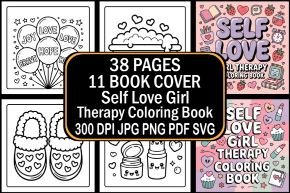 Self Love Girl Therapy Coloring Book: A Creative Tool for Personal Growth and Productivity